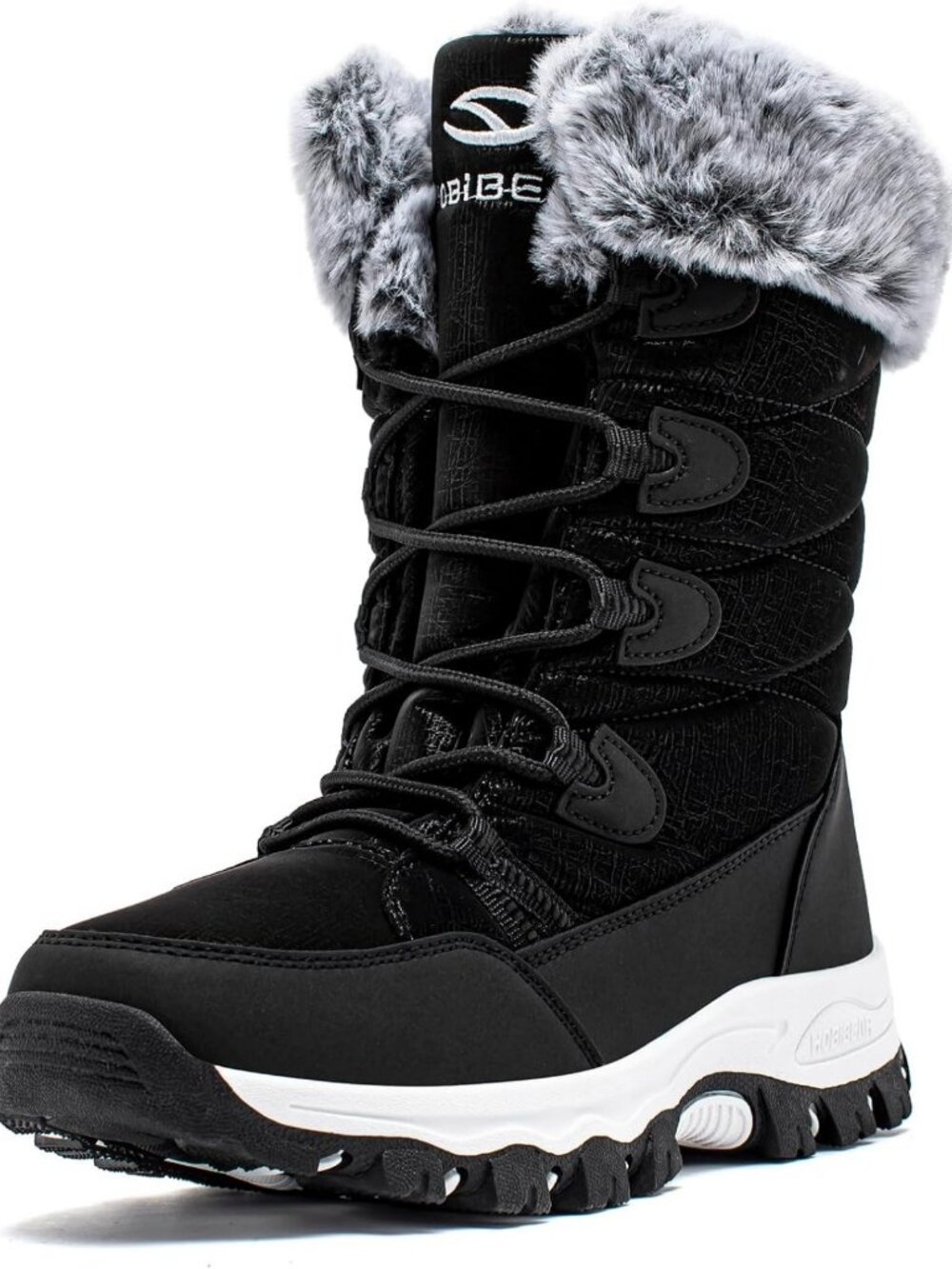Lightweight Waterproof Winter Snow Boots for Women - Warm Faux Fur Lined